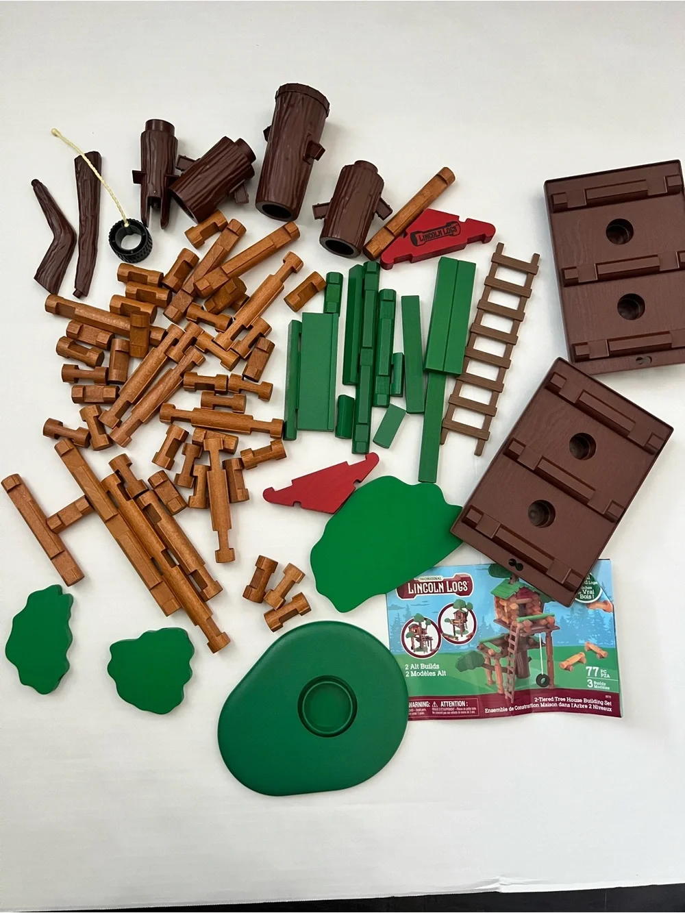 Lincoln Logs 2 Tiered Tree House Building Set, Educational Toy, Gift Retro